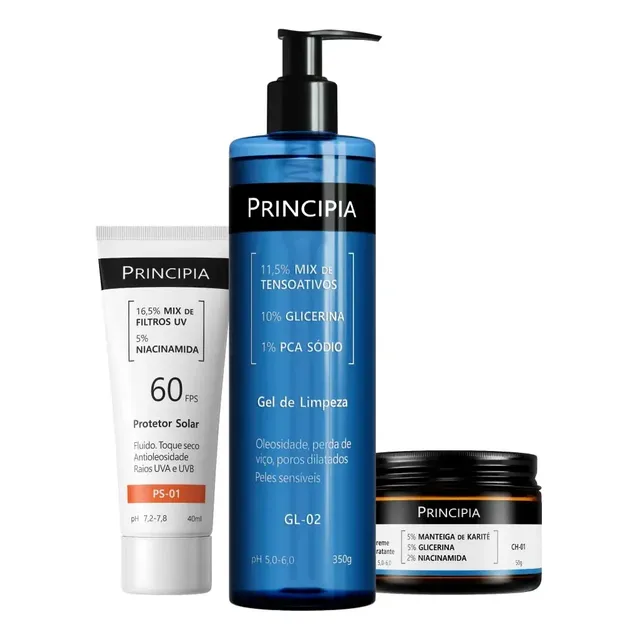 Principia Kit Completo Pele Sensível FPS60