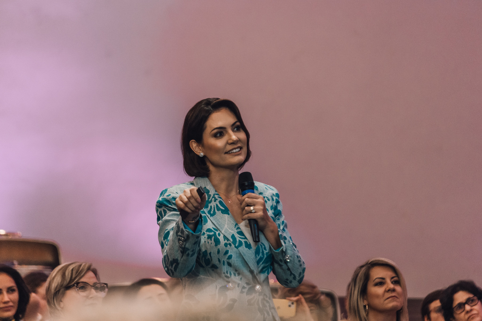 Michelle Bolsonaro e Flávio Bolsonaro